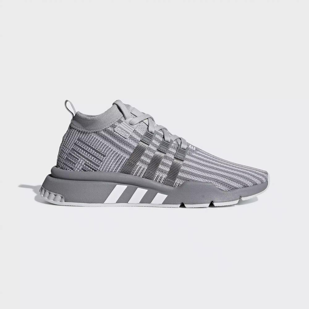 Adidas EQT Support Mid ADV Primeknit Tenis Grises Para Hombre (MX-85336)